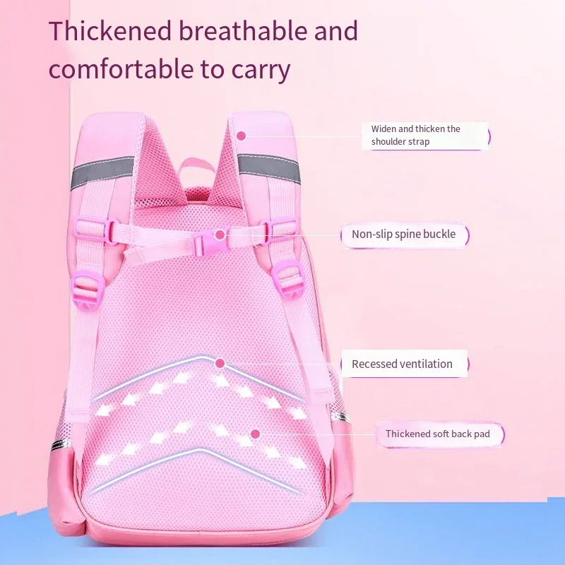 كارتون مرحبا كيتي الطفل على ظهره صبي فتاة حقيبة مدرسية Kawaii الكرتون مريحة للتنفس المياه والدليل على شكل أنيمي