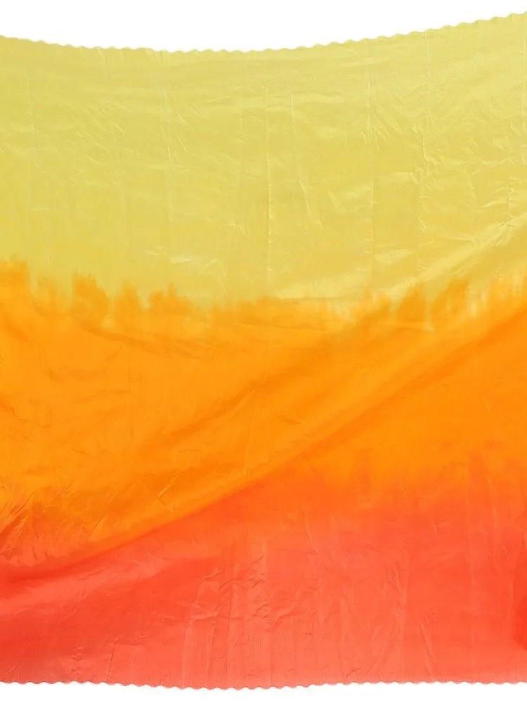 جديد التدرج اللون الحجاب الرقص الشرقي نسيج خفيف طويل اللاتينية شالات الرقص الشرقي أداء شال #3