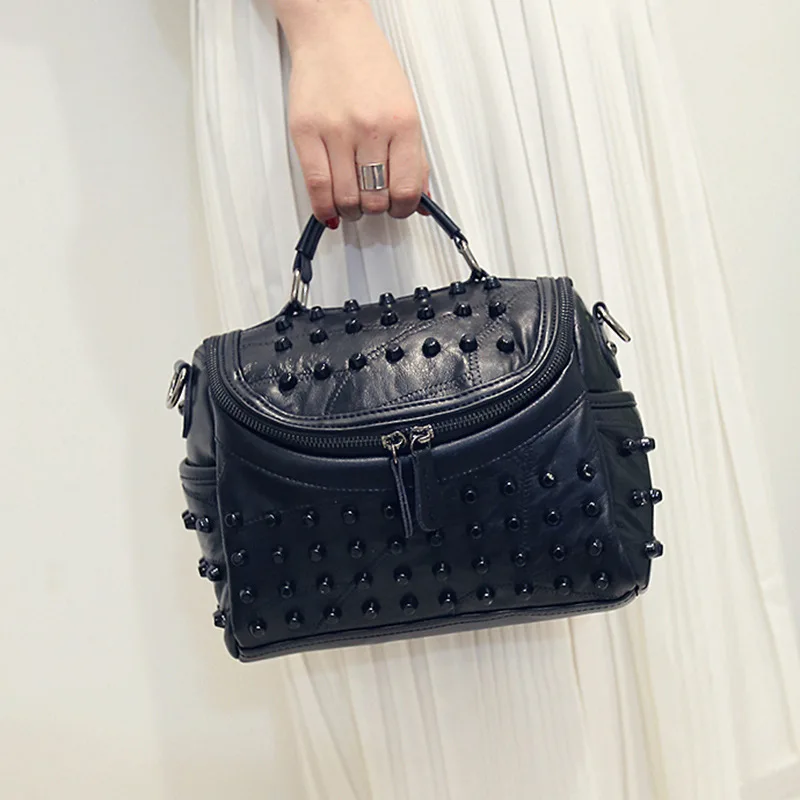 

Luxury Women Genuine Leather Bag Sheepskin Messenger Bags Handbags Female Handbag Shoulder Bag Sac