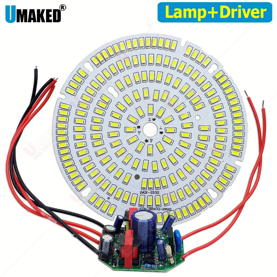 

1/10sets 3W5W7W9W12W15W18W24W36W 5730 SMD Light source Led Lamp Panel + AC100-240V LED power supply driver bulb lighting source