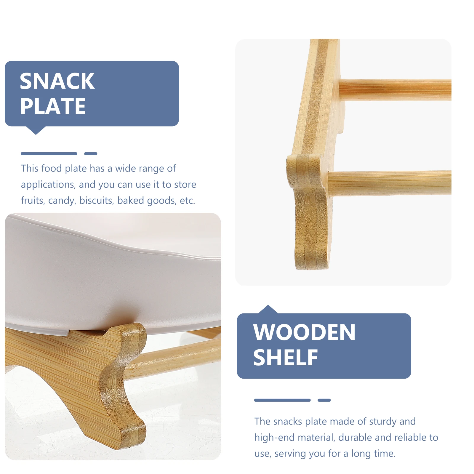 

Snack Fruit Tray Large Decorative Bowl For Kitchen Counter Fruit Serving Plate Party Wedding Dessert Bread Organizer