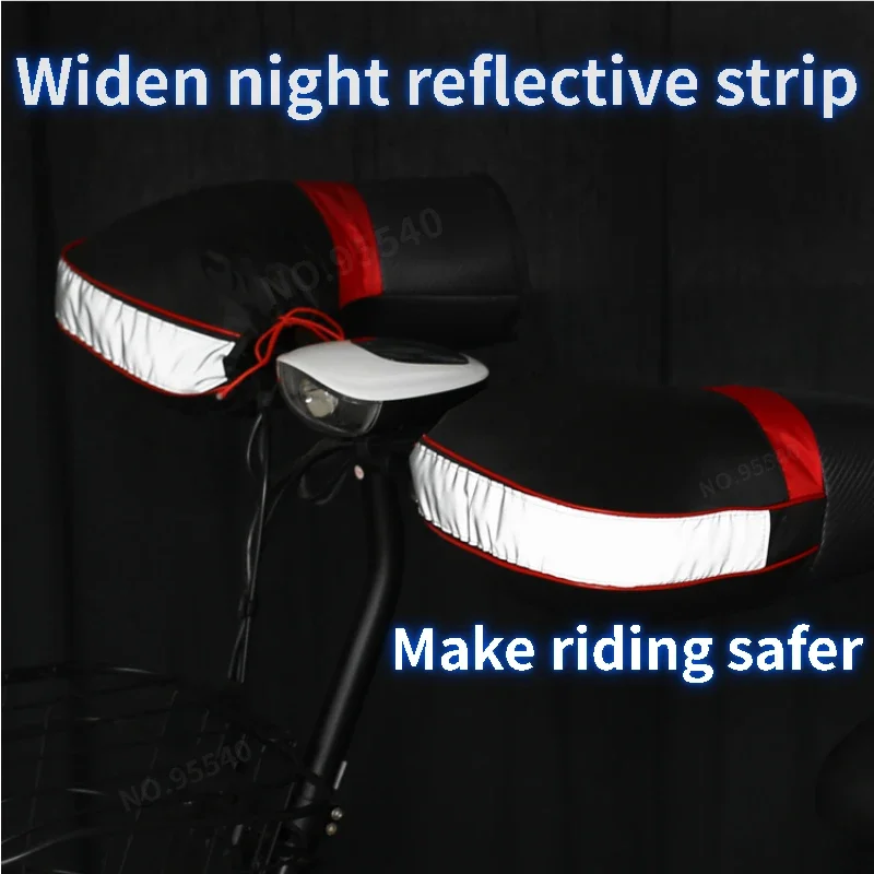 Motorcycle Handlebar Cover Winter Warm Handle Windshield Gloves Waterproof for Motorbike Scooter