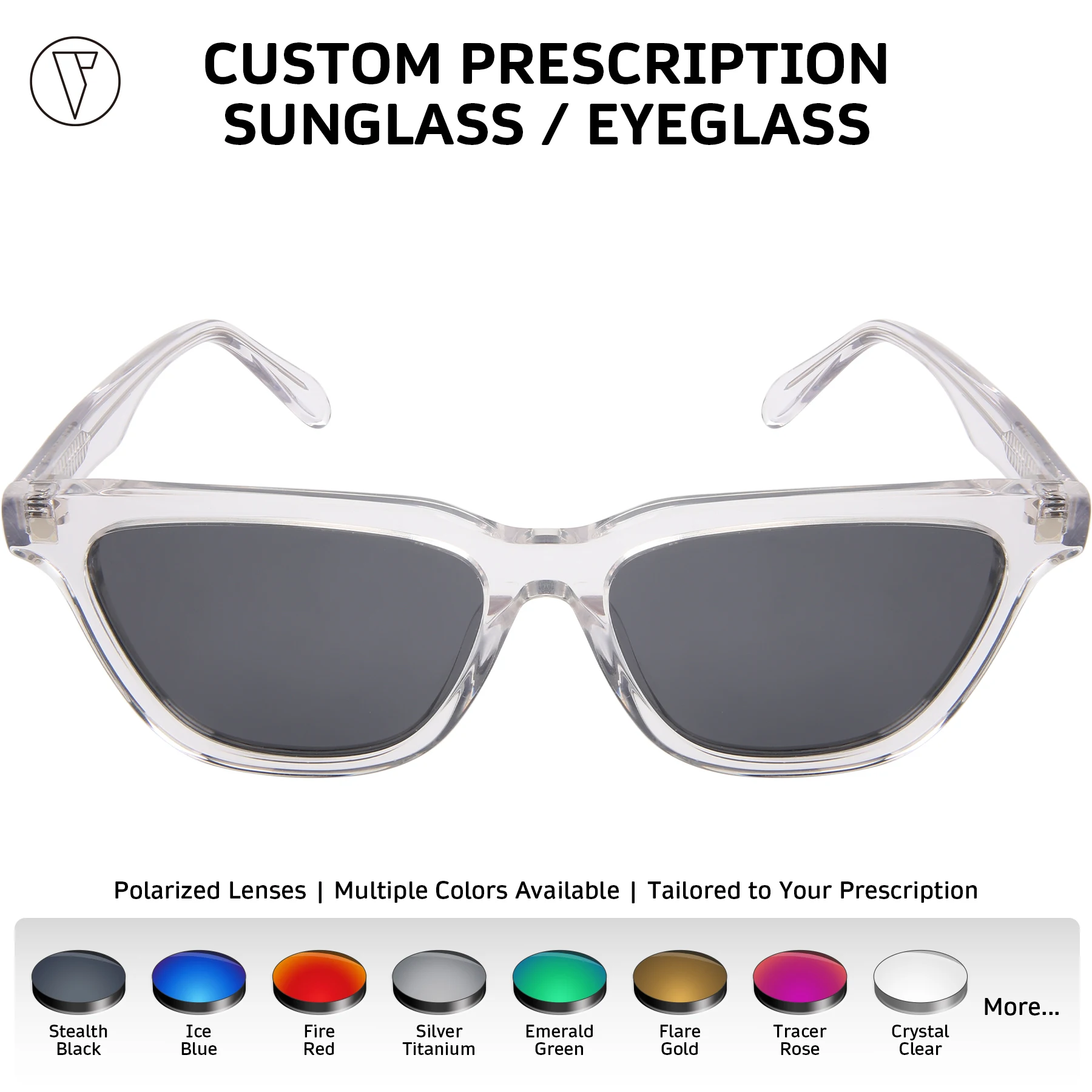 

ONDEX Custom Prescription Sunglasses/Eyeglasses,Stylish UV400 Polarized Lenses,Photochromic Lens,Personalized Power-1.00 to-8.50