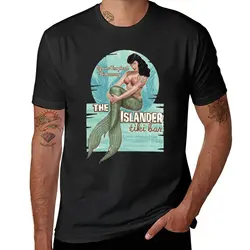 New The Islander Tiki Bar - Bettie Page Mermaid T-Shirt Tee shirt designer t shirt men