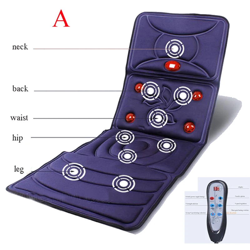 

12V Massage mattress cervical massage device neck massage cushion for home full-body massage Quick shipment