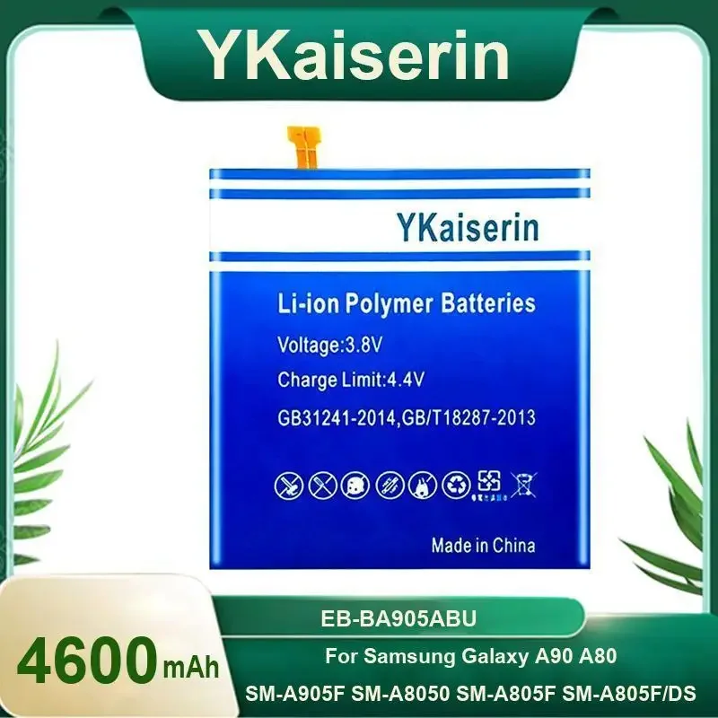 

YKaiserin EB-BA905ABU Аккумулятор для Samsung Galaxy A90 A80 Аккумуляторы для мобильных телефонов 4600 мАч Гарантия 2 года + трек-код