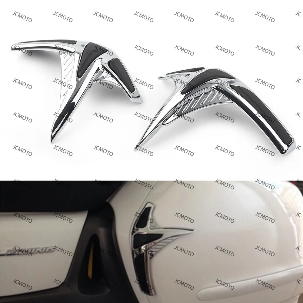 

Аксессуары для Honda GL 1800 2001-2010 2011, обтекатель Goldwing GL1800, хромированная защитная накладка для поддельной сумки, декоративная крышка