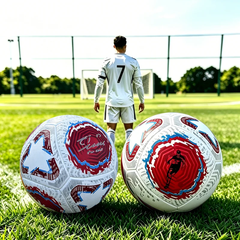 

2026 Cristiano Ronaldo CR7 Soccer Ball Size 5 Signature High-Quality Official Soccer Gift Game Ball
