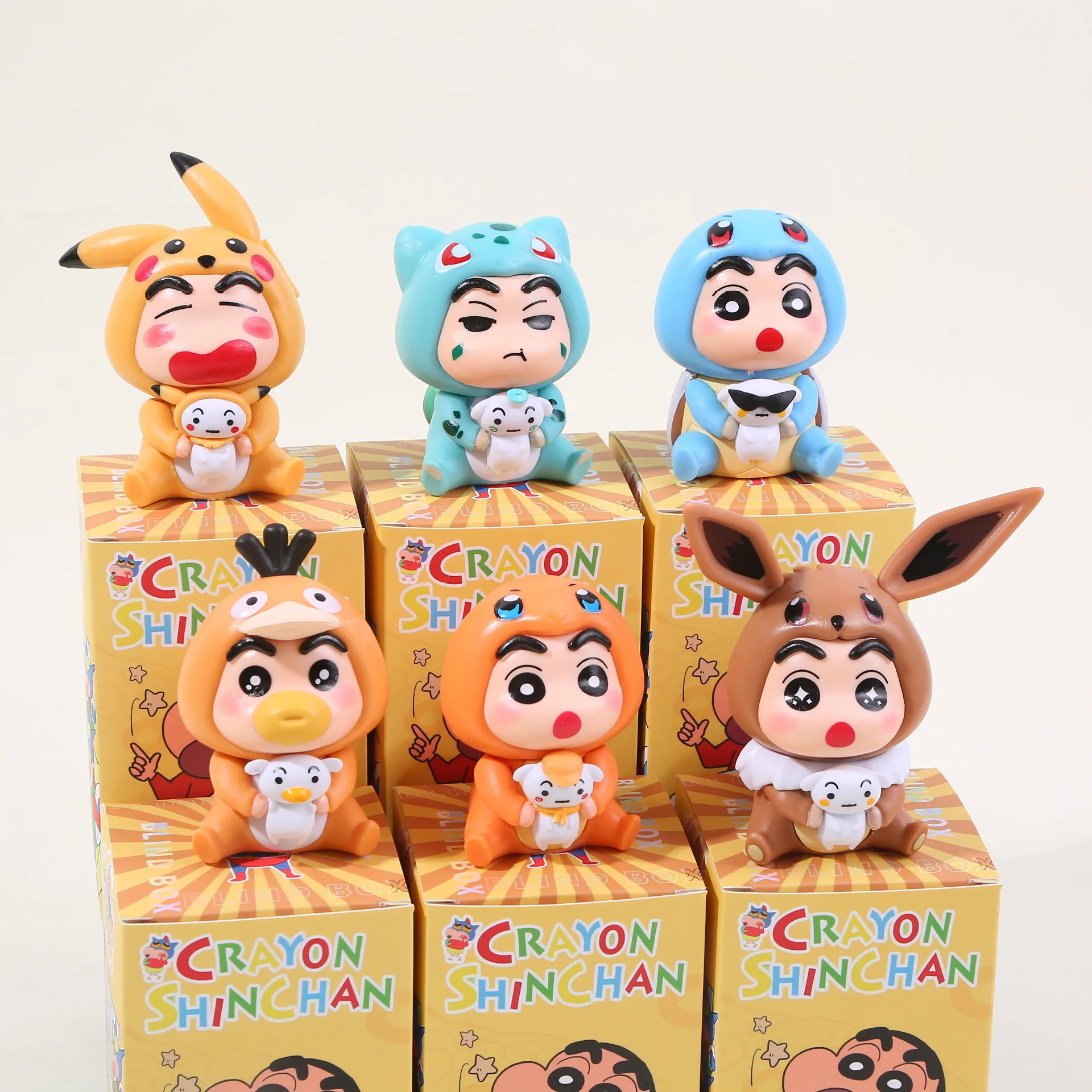 

6 шт., карандаш Шин-тян, аниме-модель татуировки. Высококачественный материал ПВХ. Коллекция украшений рабочего стола. Подарок на день рождения, игрушка в подарок