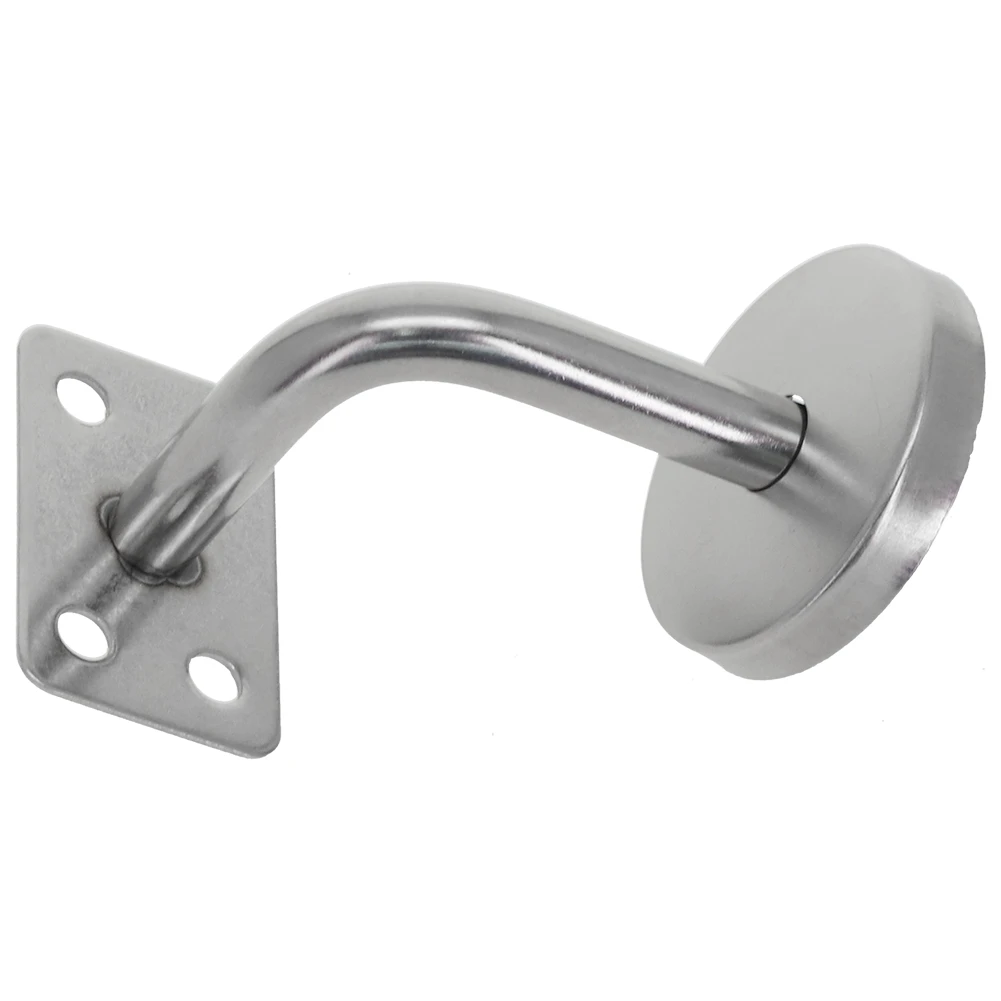 1Pcs Stainless Steel Stair Handrail Brackets 50mm X 60mm For Fitting Oak Pine Stainless Steel Handrail Securely To Wall Tools