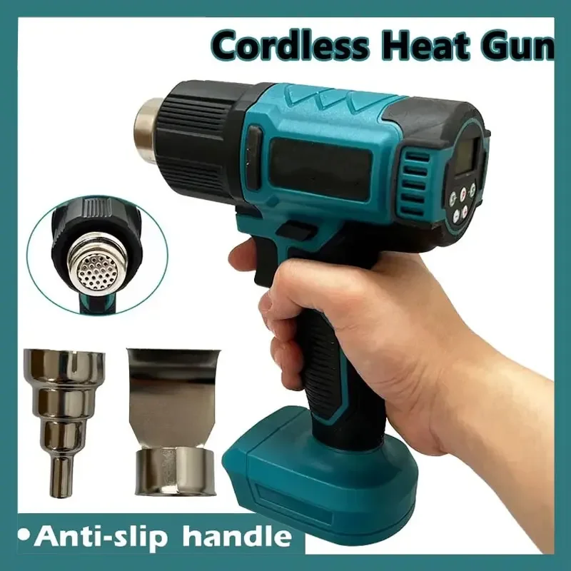

18V Air Baking Gun Tools Cordless Heat Gun Air Dryer For Soldering Max 550°C Shrink Film Wireless Rechargeable DHG181 Fit Makita