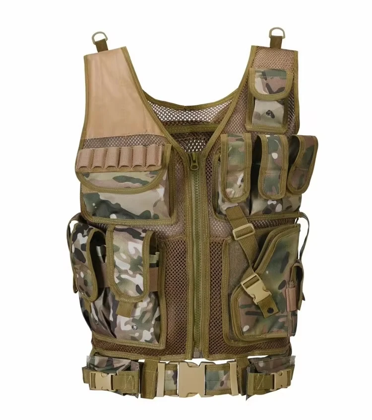 Adjustable Breathable Grid Tactical Vest Jungle Combat Body Armor Vests Security Hunting Outdoor CS Game 60×50 Training Jacket - view 6