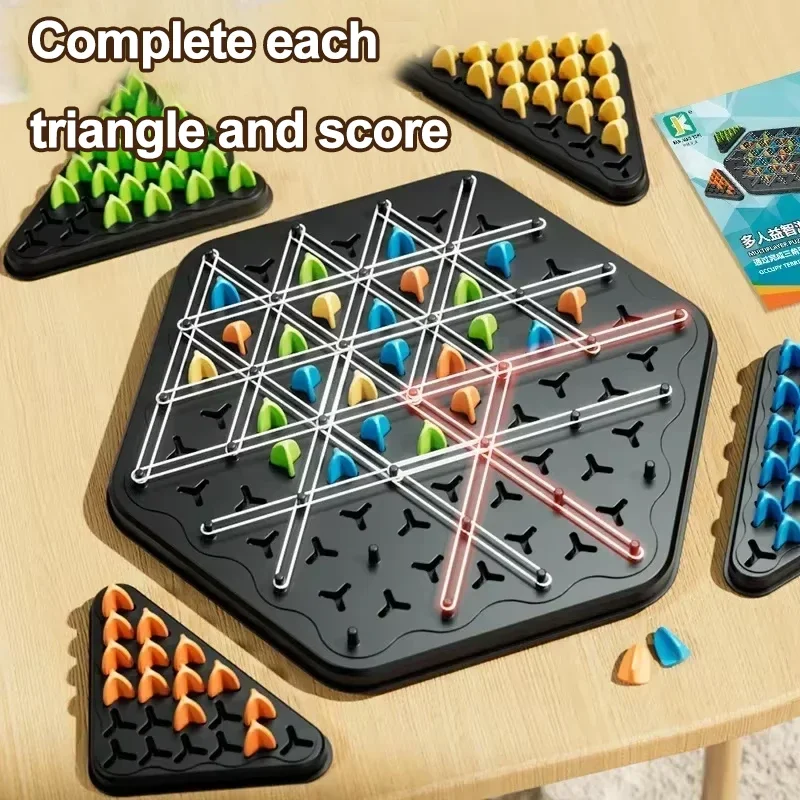 Jeu explorez ecs triangulaire avec élastique, puzzle de géométrie, exercice d'interaction familiale, jouets de réflexion, entraînement de bureau, cadeaux, nouveau