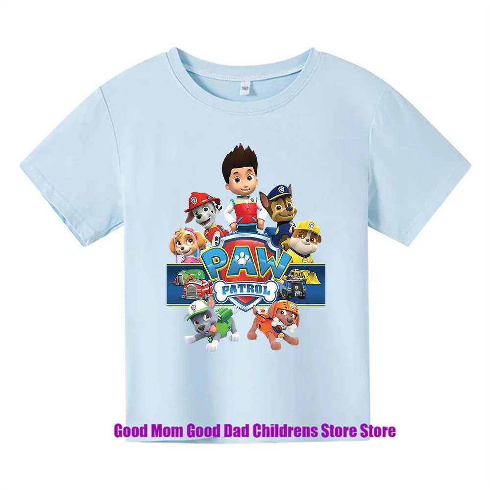 PAW Patrol Summer Childrens Wear Boys' And Girls't-shirts Single Cartoon Printed Children's Sportswear Jackets baby Clothes