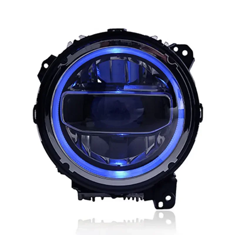 LED رئيس مصباح ل جيب رانجلر LED المصباح 2018-2023 المصابيح الأمامية رانجلر DRL بدوره إشارة عالية شعاع الملاك العين العارض عدسة #4