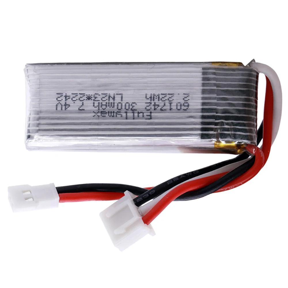 7.4V 300mAh 2S Li-Po Battery For WLtoys F959 A600 A700 A800 A430 RC Helicopter Spare Parts 2.22Wh 7.4v battery for XK DHC-2 A600