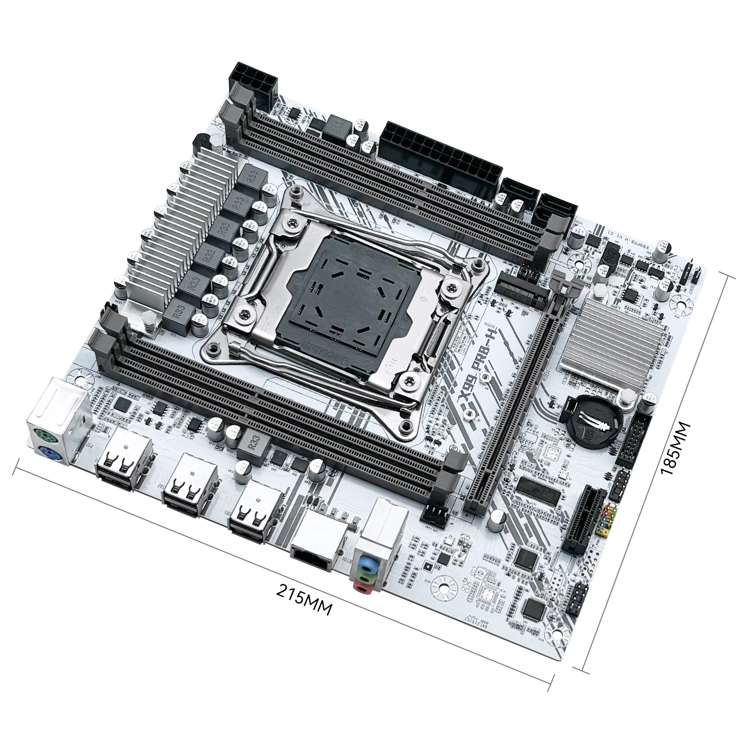 Zestaw płyty głównej MACHINIST White X99 PR8-H z procesorem Intel LGA2011-3 Xeon E5 2673 V3 DDR3 16GB 2400MHz ECC RAM NVME M.2 SATA