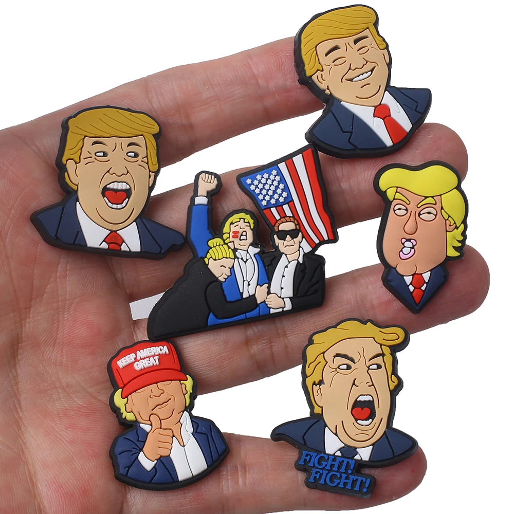 

1pcs 2024 President Series Shoe Charms Accessories Shoe Decorations Fit Wristband Classic Clog Charms Party Present