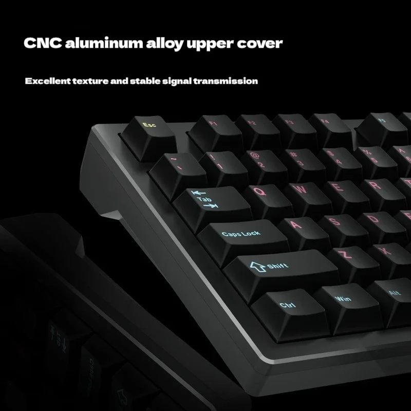 ATK V100 Three Mode Wireless Keyboard Ergonomic Low Latency Hot Swappable Laptop Accessories Mechanical E-sports Gaming Keybaord