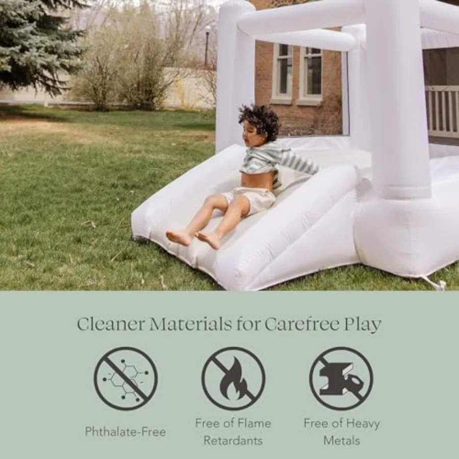 ニュートラルタンブルインフレータブルバウンスハウス（送風機付き）、8x8キッズジャンプハウス（屋内外遊び用）、バウンシーキャッスル、対象年齢3～8歳