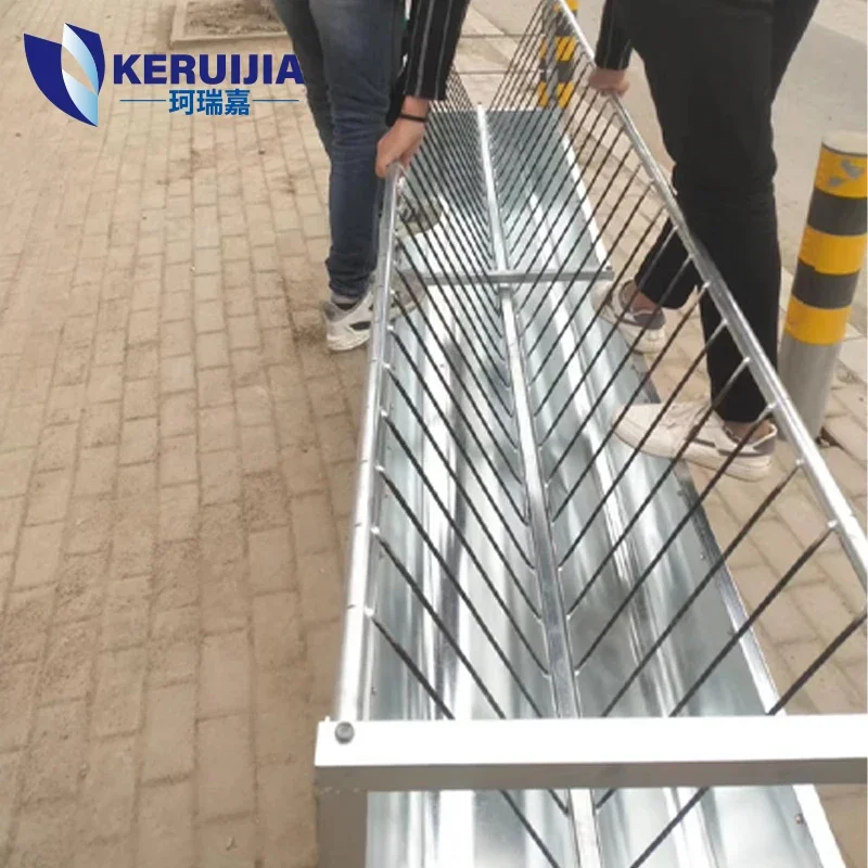 Supplier Livestock Equipment Double-sided Stainless Steel Sheep Breeding Trough