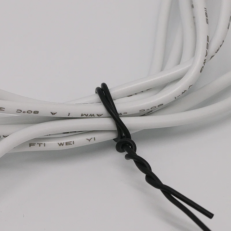 1 Roll Black White Flat Iron Wire 2x1mm Plastic-coated Flexible Tie Bend Cable for DIY Jewelry Craft Home Garden Making Supplies