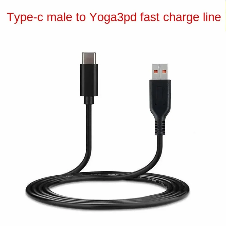 USB Type C PD Power Cable Adapter Connector For Lenovo Yoga 3 4 Pro Yoga 700S 900S Miix 700 710 Miix2-11 Laptop Converter 1.5m