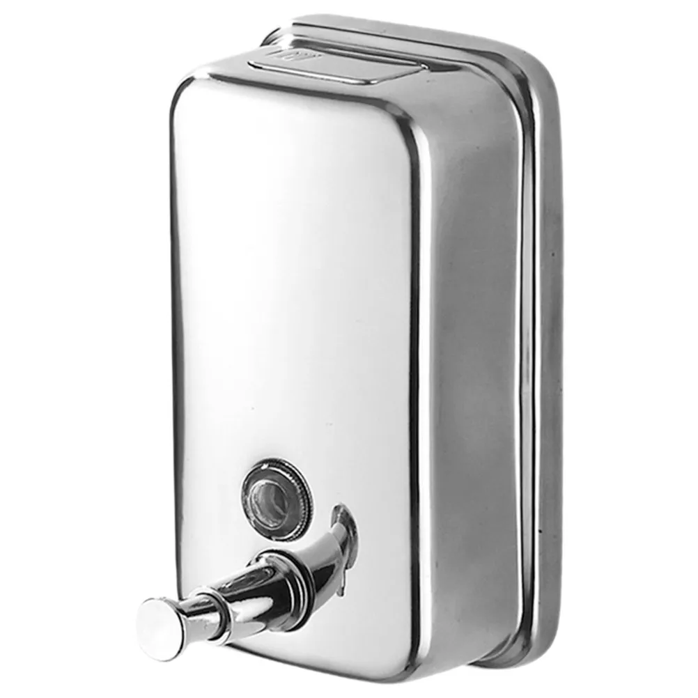 

Heavy Duty Stainless Steel Wall Mounted Soap Dispenser for Shower Bathroom Kitchen Hotel Large Capacity Shampoo Lotion Body Wash