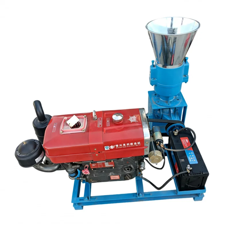 Mesin Pembuat Pakan Ternak Mobile Bertenaga Baru, Produktivitas Tinggi untuk Unggas/Sapi/Ikan, 70-120Kg/Jam