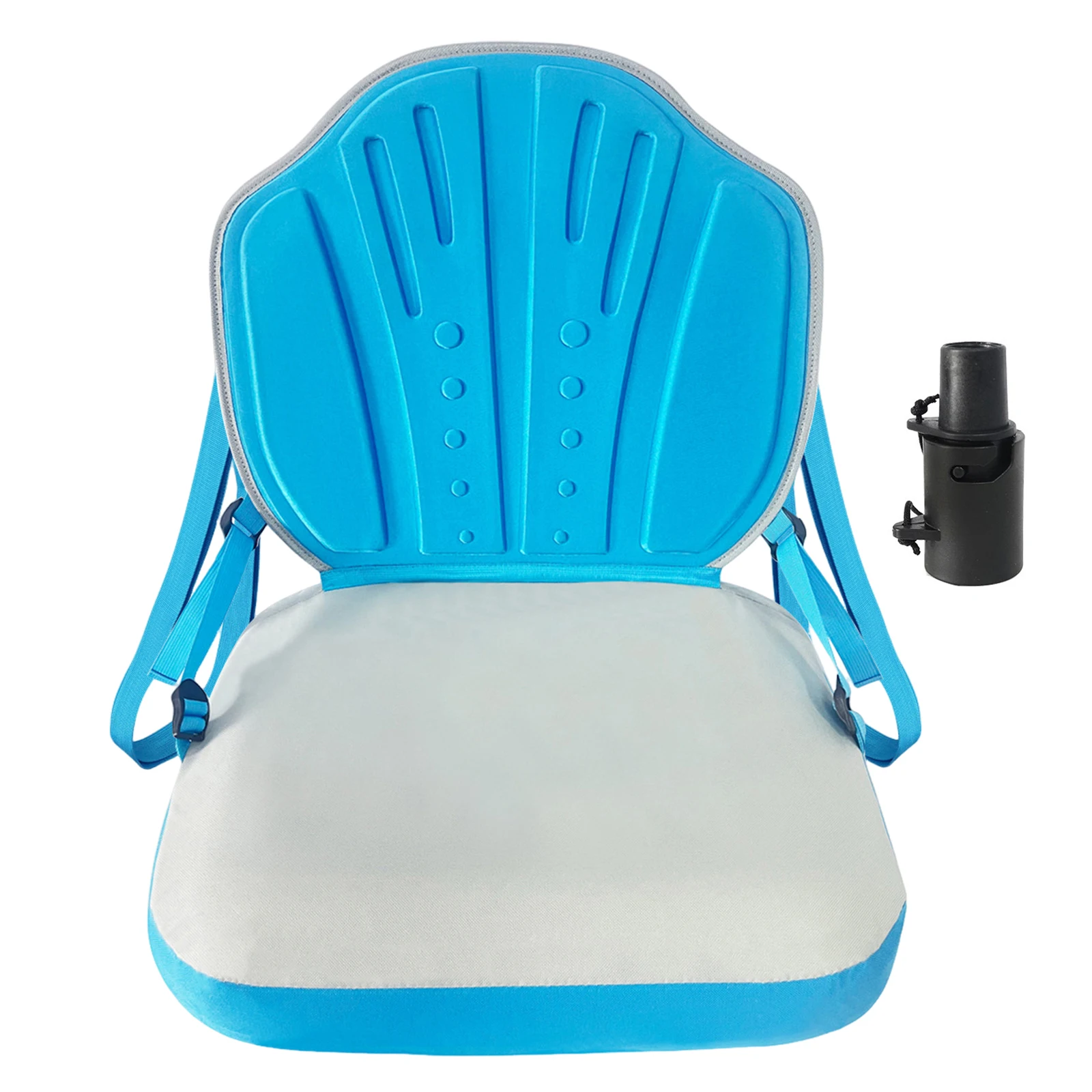 Inflatable Paddle Board Seats Easy Installation Foldable Inflatable Chair with Back Support & Air Pump Adapter for Kayak&SUP view 6