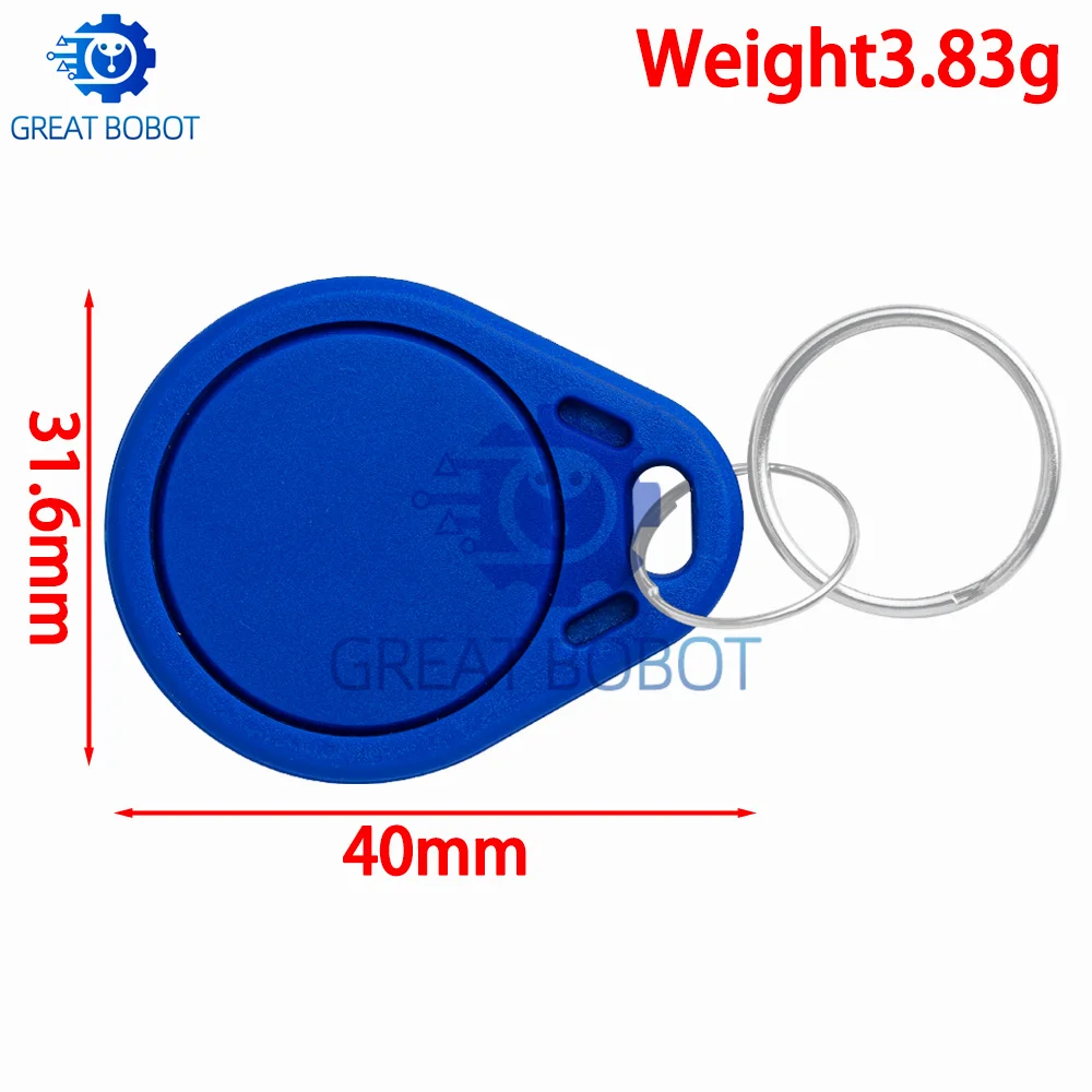 13.56MHz NFC RFID Module Kit with 10PCS Key Fob Tags for Arduino & Access Control Projects