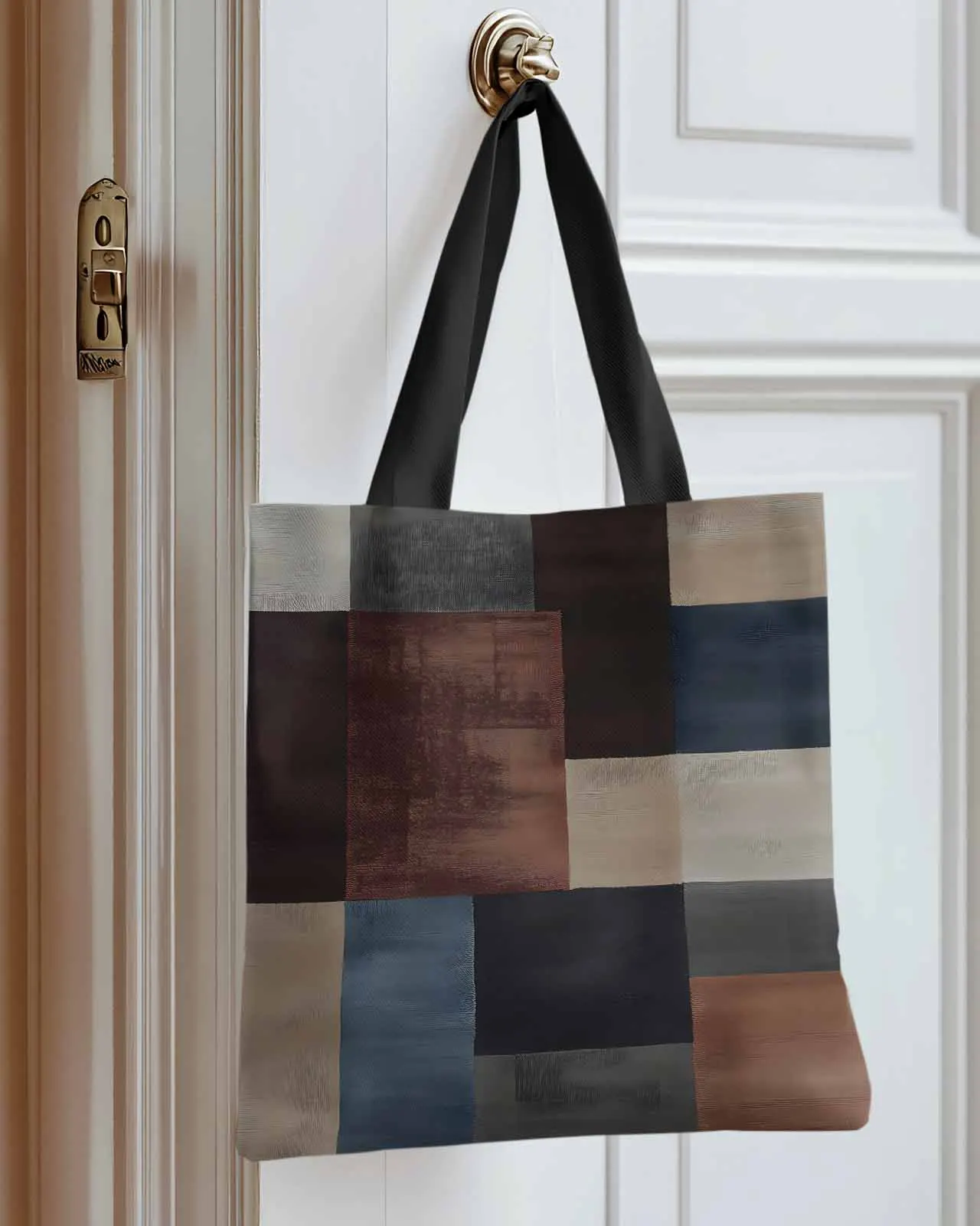 

Abstract Blurry Modern Art Canvas Bag Handbag Oxford Cloth Eco Shopping Storage Bag for Home Use