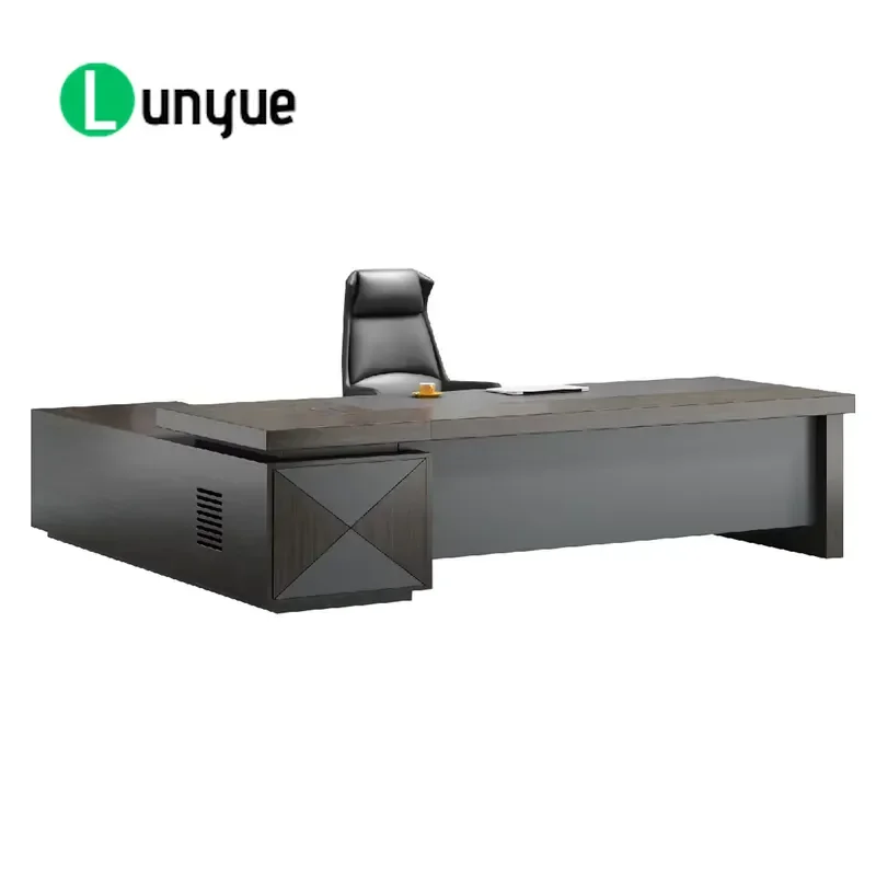 Luxury Executive Office Desk for CEO Manager Boss Large Modern Computer Workstation with Storage Administrative Furniture