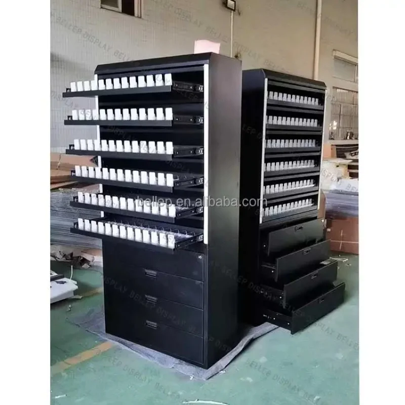 custom.Factory Custom Smoke Shop Display Cabinet Metal Display Rack With Led Light