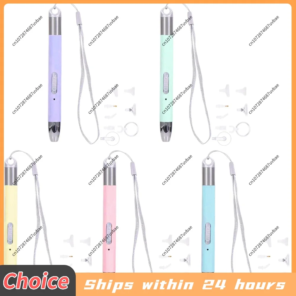 Diamond Painting Pen Diamond Art Painting Pen with 7 Tips Shiny Diamond Art Drill Pen with Light USB Rechargeable for Art Crafts