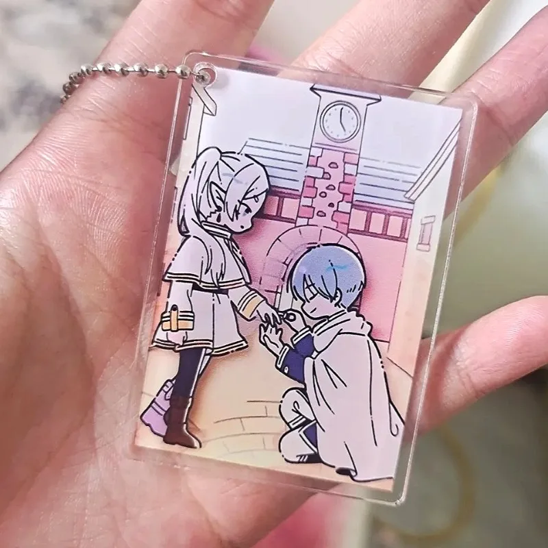 Sousou No Frieren Anime Krychain Fern llavero figuras de vuelo bolsos llavero colgante niños amigos regalo colección de seguidores ornamento