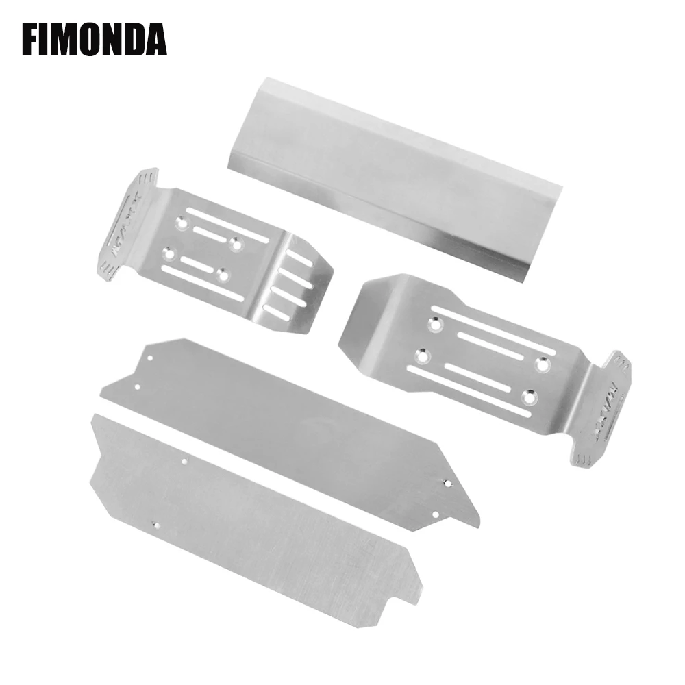 

FIMONDA Stainless Steel Chassis Armor Protection Skid Plate for 1/10 RC Monster Truck MAXX 89076-4 Upgrade Parts