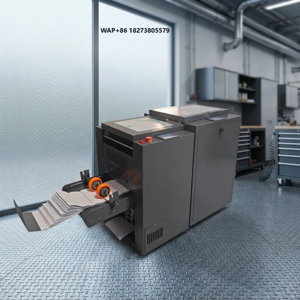 CG3300 Automatic brochure making machine, folding and binding machine, suitable for graphic shop printing, can print 1500 copies