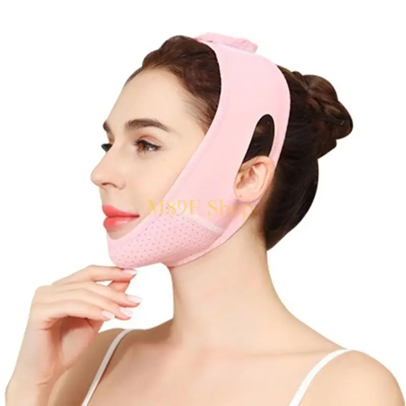 

M89F V Line Face Sculpting Bandage Adjustable Jaw Line Shaper for a Slimmer Look Suitable for Various Head Sizes