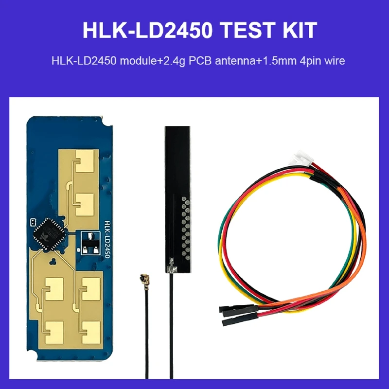HLK-LD2450 24G Smart Home Wave Human Body Motion Target Tracking Radar Sensor Module Test Distance Angle Speed