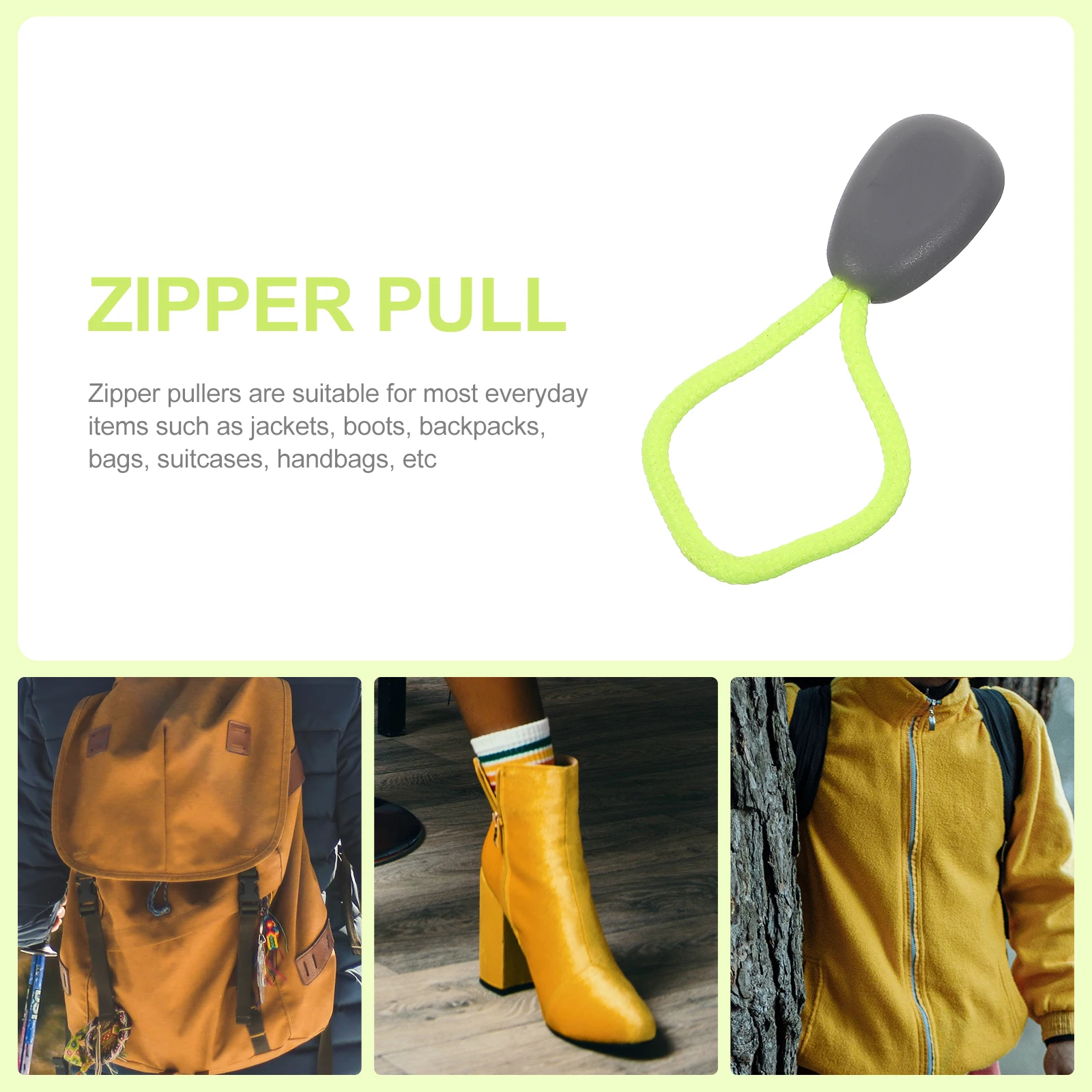 

30 Pcs Handle Rope Zipper Replacement Parts Zippers Pull Puller Bag Tabs Slider