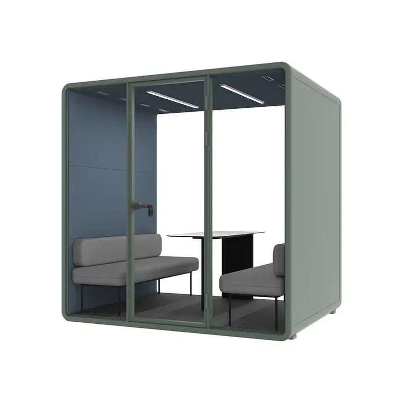 Durable Steel Framed Soundproof Conference Room for 2-4 People Customizable Furniture Office Pod