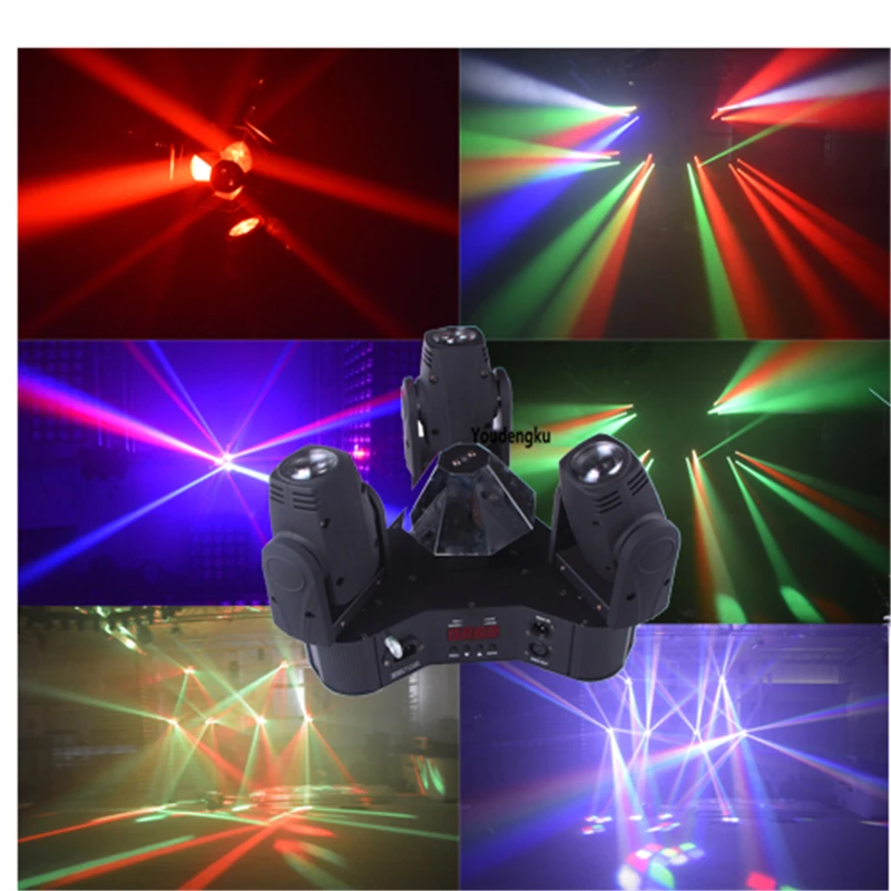 

4pcs Infinity rotating led beam movinghead light 3x10 w rgbw 4in1 sharpy mini led spider beam moving head stage dj light