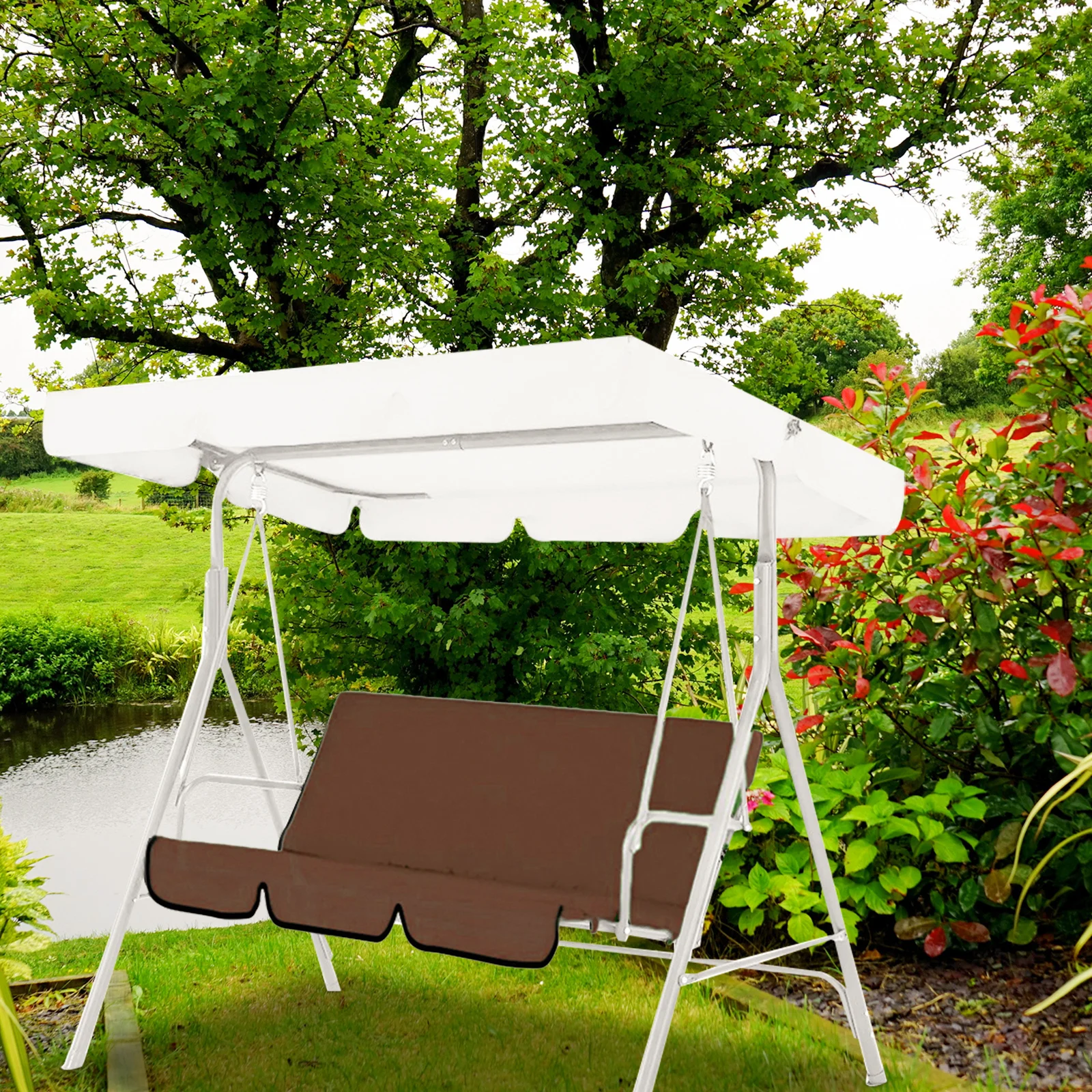 

1pc Waterproof Swing Practical Swing Cover Durable Weatherproof Protection For Garden Outdoor Yard Uv Rain Snow Dust Cover
