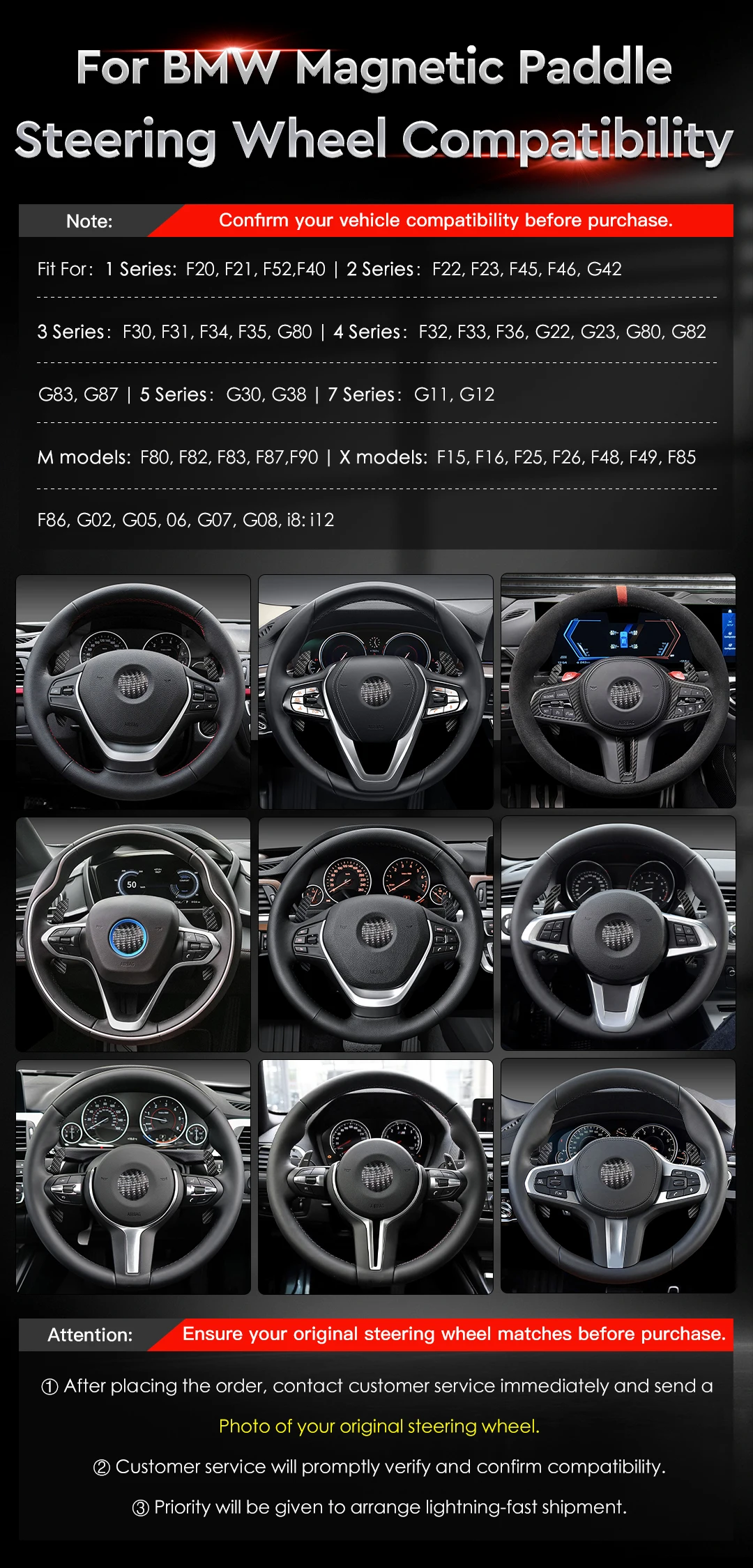 TDD ألياف الكربون المغناطيسي التحول مجداف لسيارات BMW M2 M3 M4 M5 M6 X5M X6M X3 X4 X5 X6 F20 F30 F32 F22 F80 F87 F16 F35 F18 F10 F11