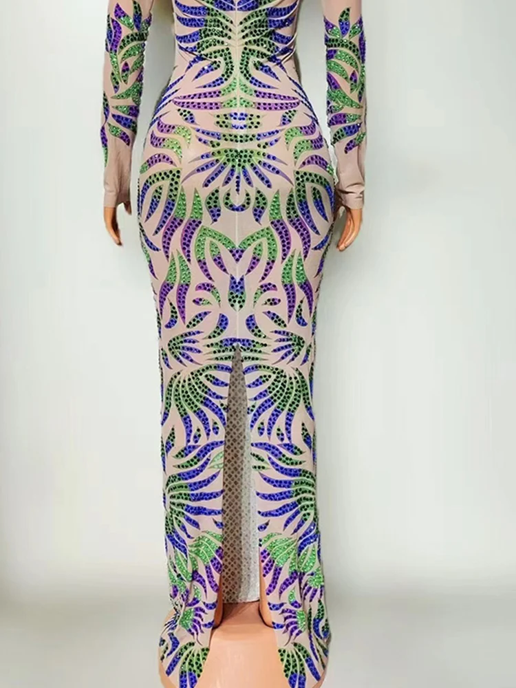 Haute qualité estampage à chaud imprimé élastique hanche étreinte jupe longue 2025 nouvelle mode personnalisé vêtements pour femmes