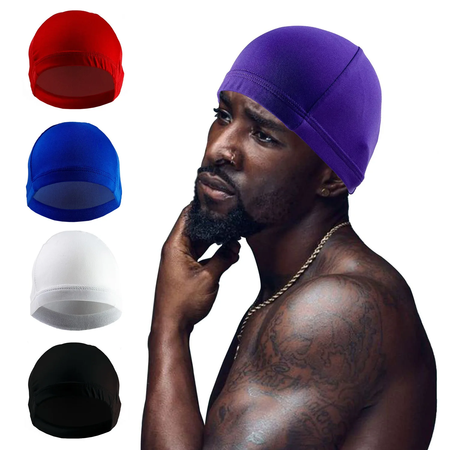 Quick Dry Helmet Cycling Cap Unisex Motorcycle Bike Riding Bicycle Cycling Hat Inner Cap Summer Anti-UV Anti-Sweat Sports Hat