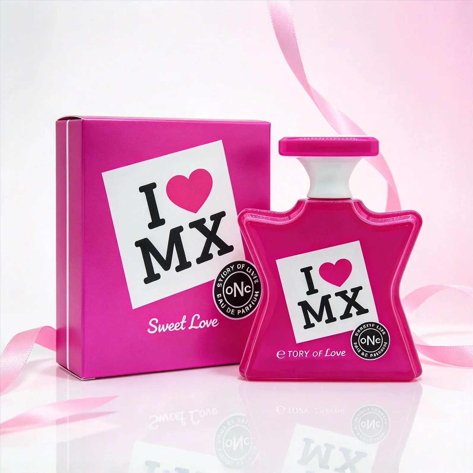 100ml “Sweet Love” Unisex Perfume (I Love MX EDP) — A long-lasting floral-fruity-musk fragrance; an ideal gift for women, perfect for dates or parties.