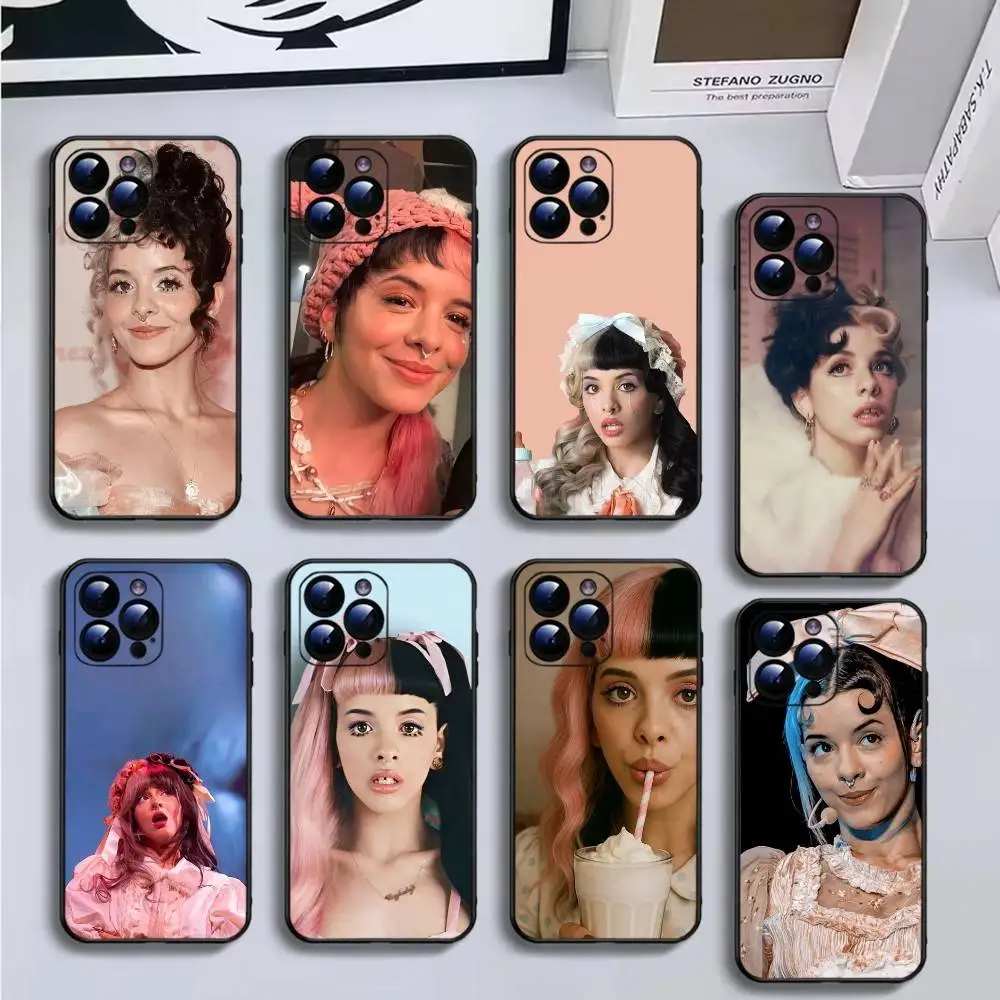

Hot Singer Melanie Martinez Phone Case For iPhone16,15,14,13,12,11 Plus,Pro Max,XS,X,XR,SE,Mini,8,7,Soft Black Cover