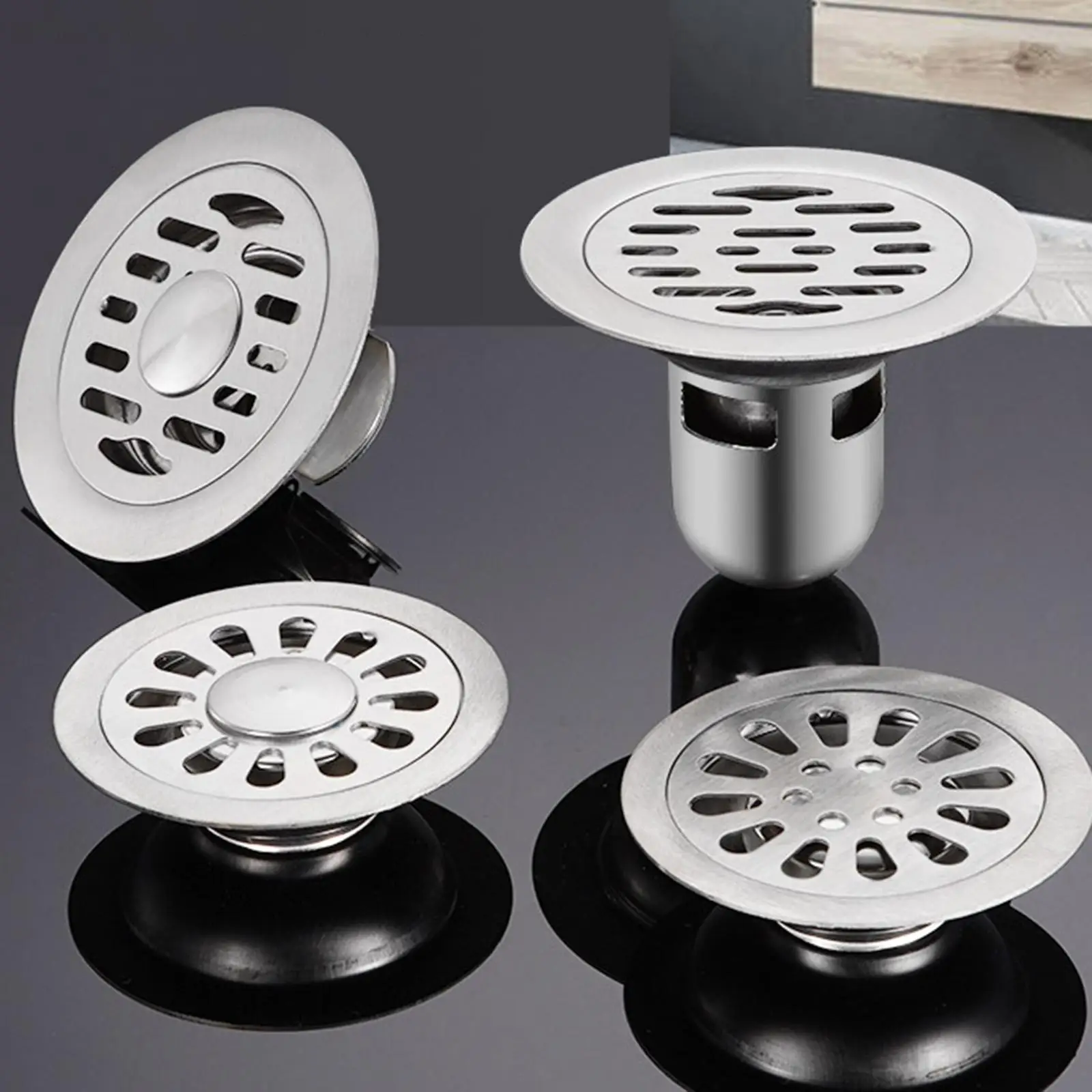 Floor Drainer Sewer Core Odor Resistant Anti Backflow 12cm Easy to Use Backflow